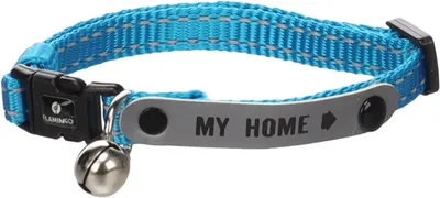 Image de Flamingo collier chat Jaggo bleu
