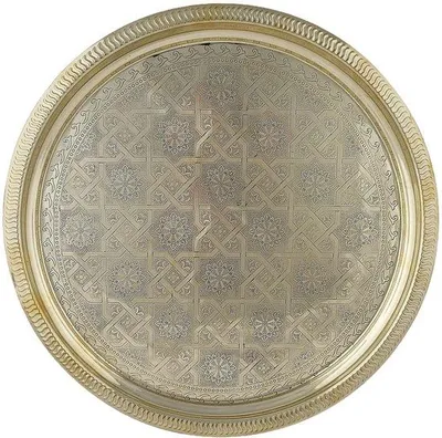 Image de Plateau de service décoratif de style oriental - polyvalent - 1 pièce - 38 cm