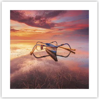 Produktbild von Poster - Poster ohne Rahmen - £ódŸ Westen Die Sonne - 40x40 cm - Wand Bild - Wanddeko - Wandbilder - Kunstposter - Wandposter - Bilder - Kunstdruck - Wanddekoration - Wandbild - P2XAC40x40-4433