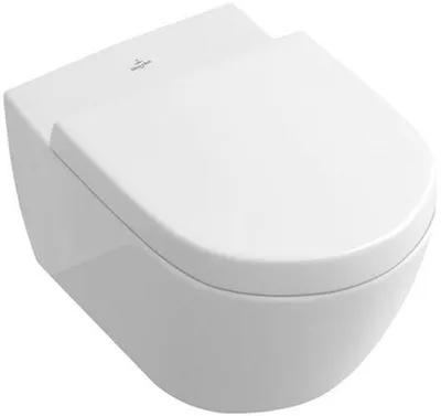 Produktbild von Villeroy & Boch Subway 2.0 WC-Sitz 9M68Q1 mit QuickRel. - Funktion Scharniere aus Edelstahl Weiß Alpin - 9M68Q101