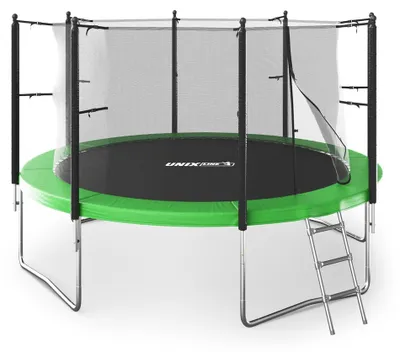 Produktbild von Trampolin Outdoor Ø366 cm 12FT Gartentrampolin mit Leiter & Sicherheitnetz - bis 150 kg