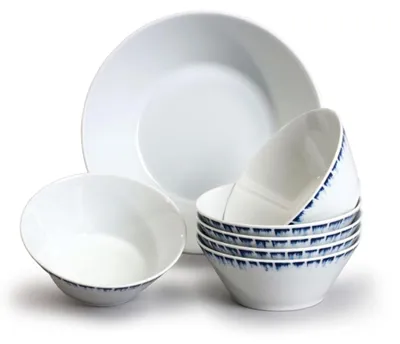Produktbild von Thun 1794 Tom, Kompottgeschirr, tschechisches Porzellan, blau geschmolzen, 7 d.