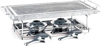 Immagine prodotto di Grill Ibili-Oriente Medio, marmo/acciaio inossidabile, 37x18 cm, argento/grigio