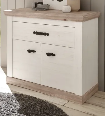 Produktbild von Kommode "Rovola" Pinie weiß / Oslo Pinie Landhaus 107 x 89 cm