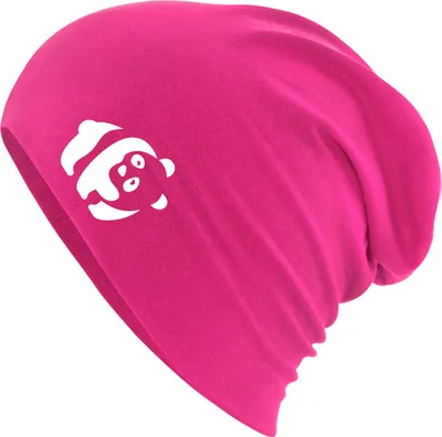 Produktbild von Huuraa Beanie Panda Silhouette Fuchsia One Size Baumwolle und Elasthan Mütze Geschenkidee