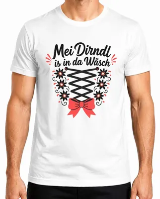 Immagine prodotto di Mei Dirndl, maglietta tradizionale bavarese per , pantaloni in pelle da uomo, maglietta, bianco, taglia L