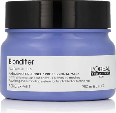 Produktbild von L’Oréal Paris Serie Expert Blondifier, Frauen, Gefärbtes Haar, Blond, 250 ml, Farbkorrektur, Nährend, Glanz, Topf