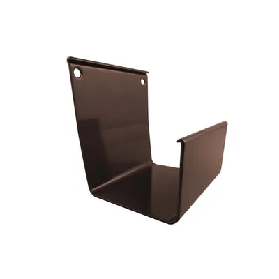 Produktbild von Renoplast® RK54 Aluminium Dachrinnenverbinder, 8 cm Braun, Dachrinnen Regenrinne Dachentwässerung Blechkantprofile, Gartenhaus Carport