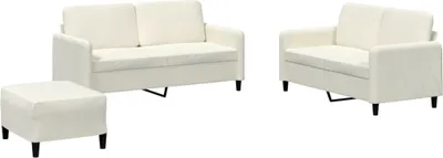 Produktbild von 3-tlg. Sofagarnitur Creme Samt
