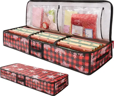 Produktbild von Geschenkpapier Aufbewahrungstasche 104x36x16cm, Geschenkpapier Organizer, PE Geschenkpapierrollen Organizer , Aufbewahrungsbox für Geschenktasche