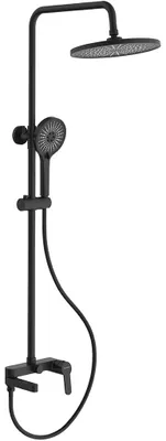 Imagen del producto de Grifo de ducha de pared Velea - grifo giratorio para bañera - mate - 78-123 cm