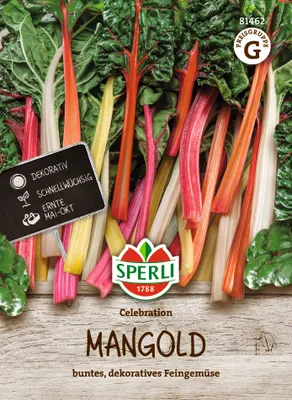 Produktbild von SPERLI Mangoldsamen Celebration F1 Beta vulgaris 100 Pflanzen