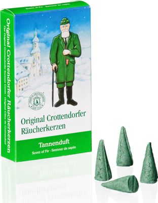 Crottendorfer 1002 Original Räucherkerzen Tannenduft 24 Stück, Größe M