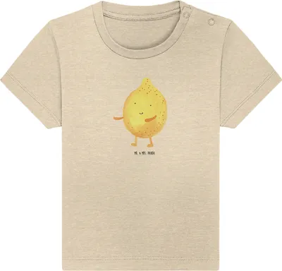 Produktbild von Mr. & Mrs. Panda  T-Shirt Beste Freunde Zitrone 0. - 6. Monat - Natural Raw - Geschenk, Baby, Babyshirt, Organic, Jerseyshirt, Lustige Sprüche, Fehlende Keywords