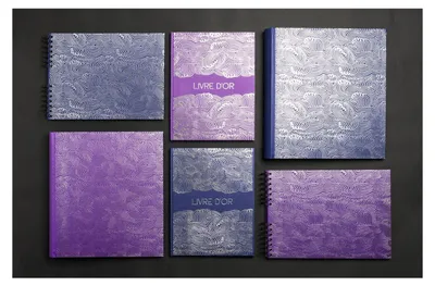Produktbild von Exacompta Fotoalbum, 60 Seiten schwarz, 29x32 cm, Japan - Blau - 16302E