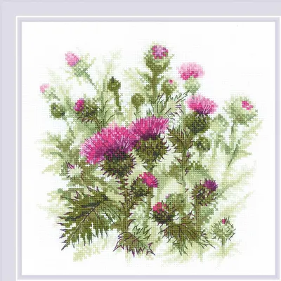 Produktbild von Riolis Kreuzstich-Set "Distel", Zählmuster