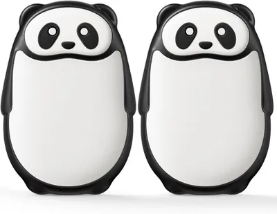 Zdjęcie produktu dla Magnetyczne ogrzewacze do rąk - elektryczne - zestaw 2 sztuk - wzór: panda