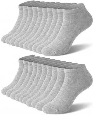 Obrázok produktu pre Ponožky pod tenisky, dámske, veľkosť 35-38, sivé, bavlna, 10 párov