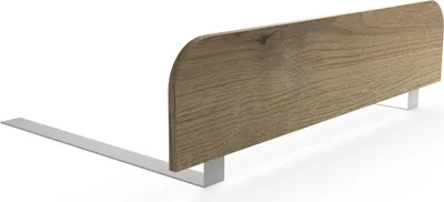 Produktbild von regalik Bettgitter Rausfallschutz Kinderbett 90x20 cm – Evoke Eiche Stabile Absturzsicherung ohne Bohren – Einfache Montage unter der Matratze