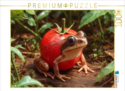 Produktbild von CALVENDO Puzzle Tomatenfrosch | 1000 Teile Lege-Größe 64x48cm Foto-Puzzle für glückliche Stunden