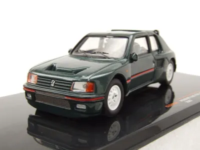Produktbild von Peugeot 205 T16 Custom 1987 dunkelgrau metallic Modellauto 1:43 ixo models