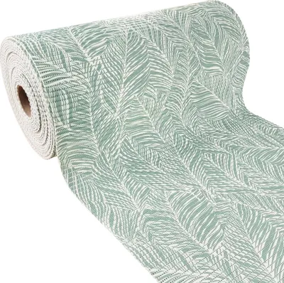 Produktbild von Weichschaummatte Bad 65x200 cm - Calathea Grün - Badematte aus weichem, atmungsaktivem PVC - Antirutschmatte Bad für Innen- und Außenbereiche - Badteppich Weichschaum mit sicherem Halt auch bei Nässe