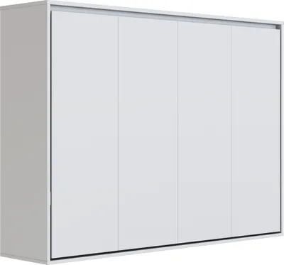 Produktbild von Schrankbett  140x200  (M2, 55 cm Tiefe)  H Polsterrahmen Perlgrau