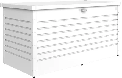 Produktbild von Biohort LeisureTime Box 160, Aufbewahrungsbox, Weiß, Rechteckig, Galvanisiertes Stahl, Einfarbig, Draußen