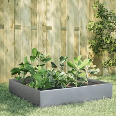 Immagine prodotto di Maison Exclusive - Aiuola rialzata 100x100x33,5 cm Acciaio zincato