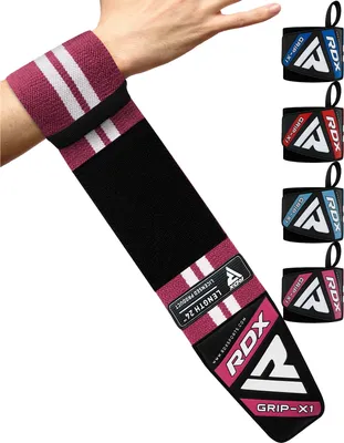 Produktbild von RDX Gewichtheber-Handgelenkbandagen, elastische Bänder für Krafttraining, Powerlifting, Bodybuilding, Kreuzheben, Gymnastik, Workout und Xfit-Übungen