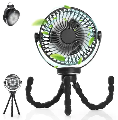 Productafbeelding van Tafelventilator Mini USB Ventilator - 5200 mAh Accu - 3 Snelheden - Draagbaar