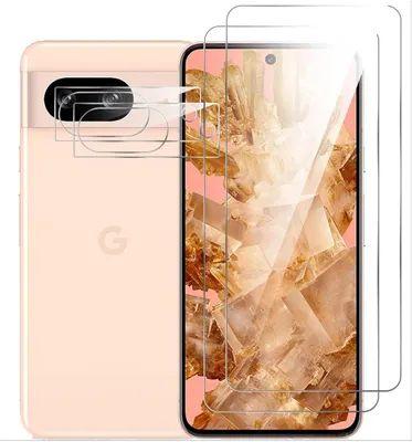 Produktbild von 4in1 Conie Schutzfolien Set für Google Pixel 8a Glasfolie Displayschutz Kamera Schutz Folie Panzer Glas Schutzfolie