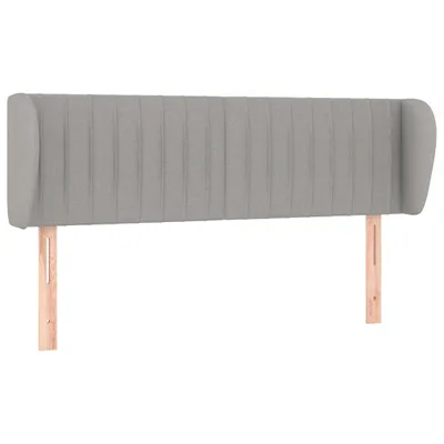 Produktbild von vidaXL Kopfteil mit Ohren Hellgrau 147x23x78/88 cm Stoff