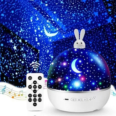 Obrázok produktu pre Nočný projektor pre deti s 15 filmami, detské lampičky s Bluetooth, dekorácia do dievčenskej izby