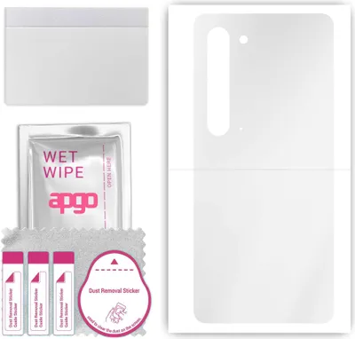 Produktbild von apgo Rückseite Schutzfolie, klar, kompatibel mit Sharp Aquos R5G, Hinten Hydrogel-Displayschutzfolie mit Positionierhilfe, kratzfest, einfache Montage