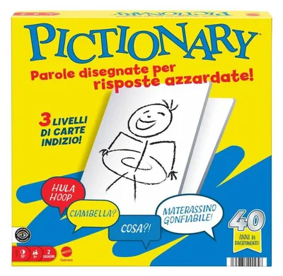 Image de PICTIONARY CORE 40TH ANNIVERSARY – Jeu de société – Mattel