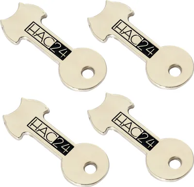 Produktbild von 4er Set Einkaufswagenchip Schlüsselanhänger Einkaufswagen Chip Abziehbarer Einkaufswagenlöser Einkaufchip Metall