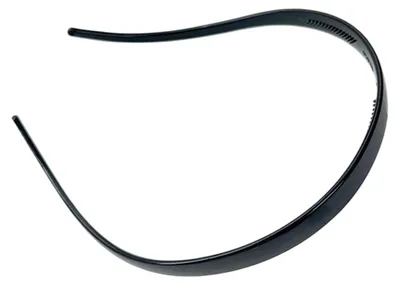 Produktbild von Haarreif mit Leopardenmuster, rutschfesten Zacken und einem dünnen Retro-Schildpatt-Design. Ideal zum Waschen, Schminken und für die Haarpflege.