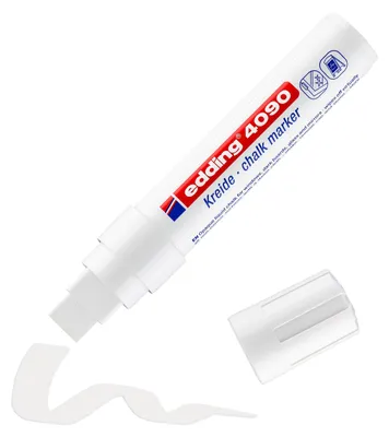Produktbild von Edding 4090, Weiß, Meißel, 5 Stück(e)