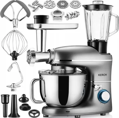 Produktbild von Planetenküchenmaschine Kerch Rotary 6.2L 4000W Metallgetriebe Pulse
