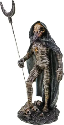 Produktbild von Ägyptischer Mondgott Khonshu Statue -Mumifiziert 20cm Mondstab Figur Ägypten