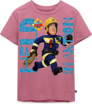 Produktbild von Spreadshirt Feuerwehrmann Sam™ Held In Aktion Cooles Design Kinder Premium T-Shirt, 134/140 (8 Jahre), Mauve