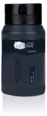 Produktbild von Artina Acrylfarben 500 ml Tube Schwarz Crylic Hohe Pigmentierun