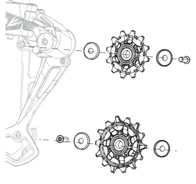Immagine prodotto di Kit pulegge per deragliatore posteriore Sram Nx/Sx Eagle