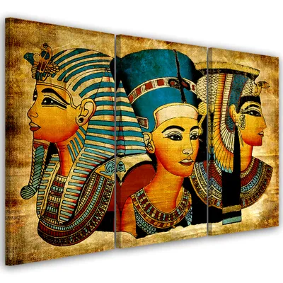 Produktbild von Triptychon auf leinwand abstraktionen - braun 120x80 cm Feeby braun wandbild bereit zum aufhängen