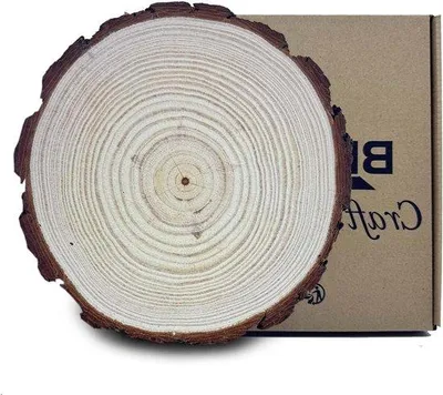 Obrázok produktu pre Vianočná dekorácia z dreveného kotúča, 18–20 cm, ručná výroba