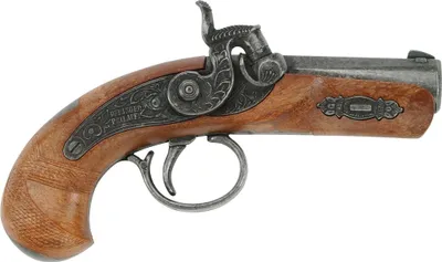Image de Schrödel J.G. Pistolet jouet Philadelphia 13 cm, coup par coup, argent / brun
