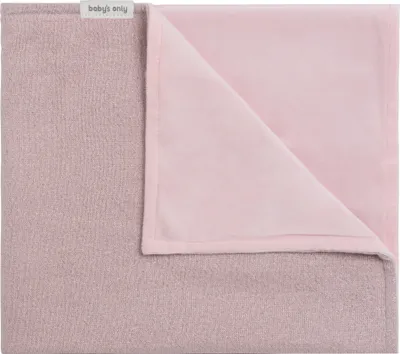 Produktbild von Baby's Only Gitterbettdecke soft Sparkle - Silber-Rosa Melee - 100x135 cm