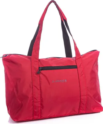 Zdjęcie produktu dla Lekka Materiałowa Torba Podręczna Do Samolotu Podróżna Materiałowa 50x35x20 cm Czerwona