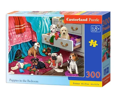 Immagine prodotto di Castorland Cuccioli in camera da letto, Puzzle 300 Teile